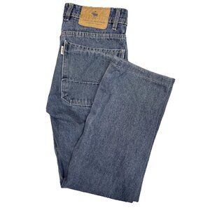 Vintage Abercrombie & Fitch Ground Street Cargo Jeans 30x29 Carpenter Denim Dmg